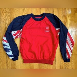 Vintage General Motors USA Olympic Sponsorship Windbreaker Pullover
